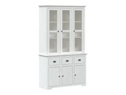 Aparador alto BODO madera maciza pino blanco 115,5x43x200,5 cm