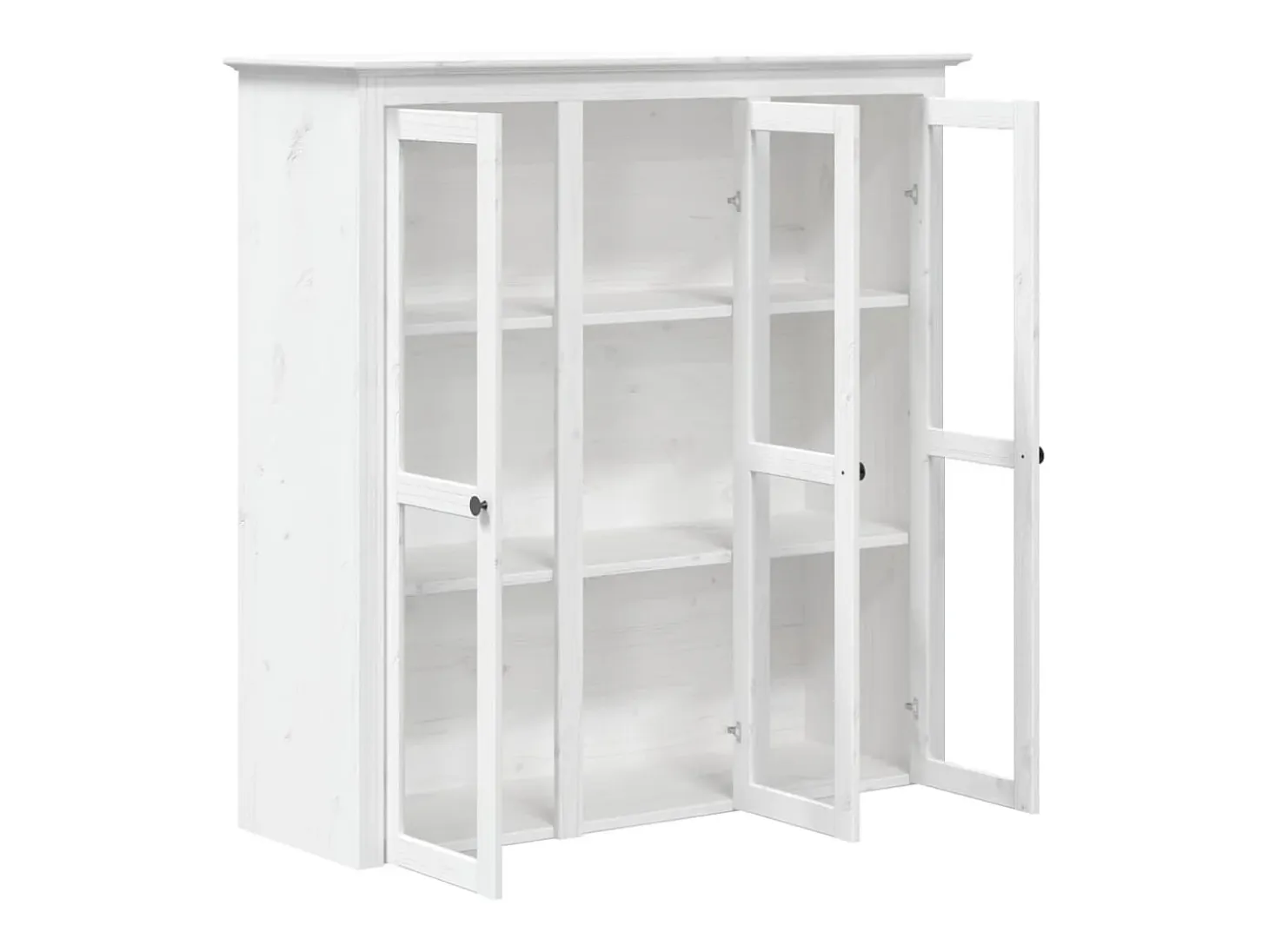 Aparador alto BODO madera maciza pino blanco 115,5x43x200,5 cm