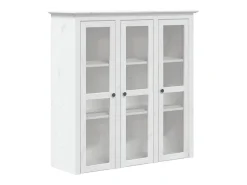 Aparador alto BODO madera maciza pino blanco 115,5x43x200,5 cm