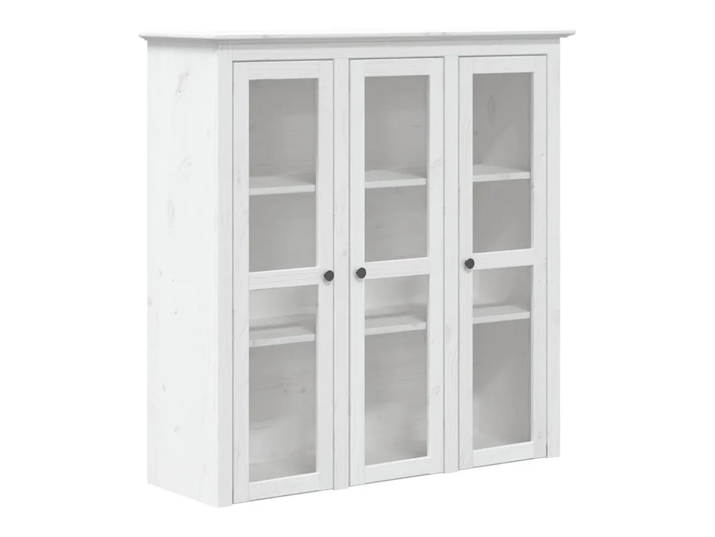 Aparador alto BODO madera maciza pino blanco 115,5x43x200,5 cm