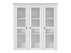 Aparador alto BODO madera maciza pino blanco 115,5x43x200,5 cm