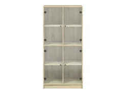 Aparador alto con puertas madera roble Sonoma 68x37x142 cm