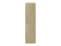 Aparador alto con puertas madera roble Sonoma 68x37x142 cm
