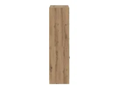 Aparador alto con puertas madera roble artisian 68x37x142 cm