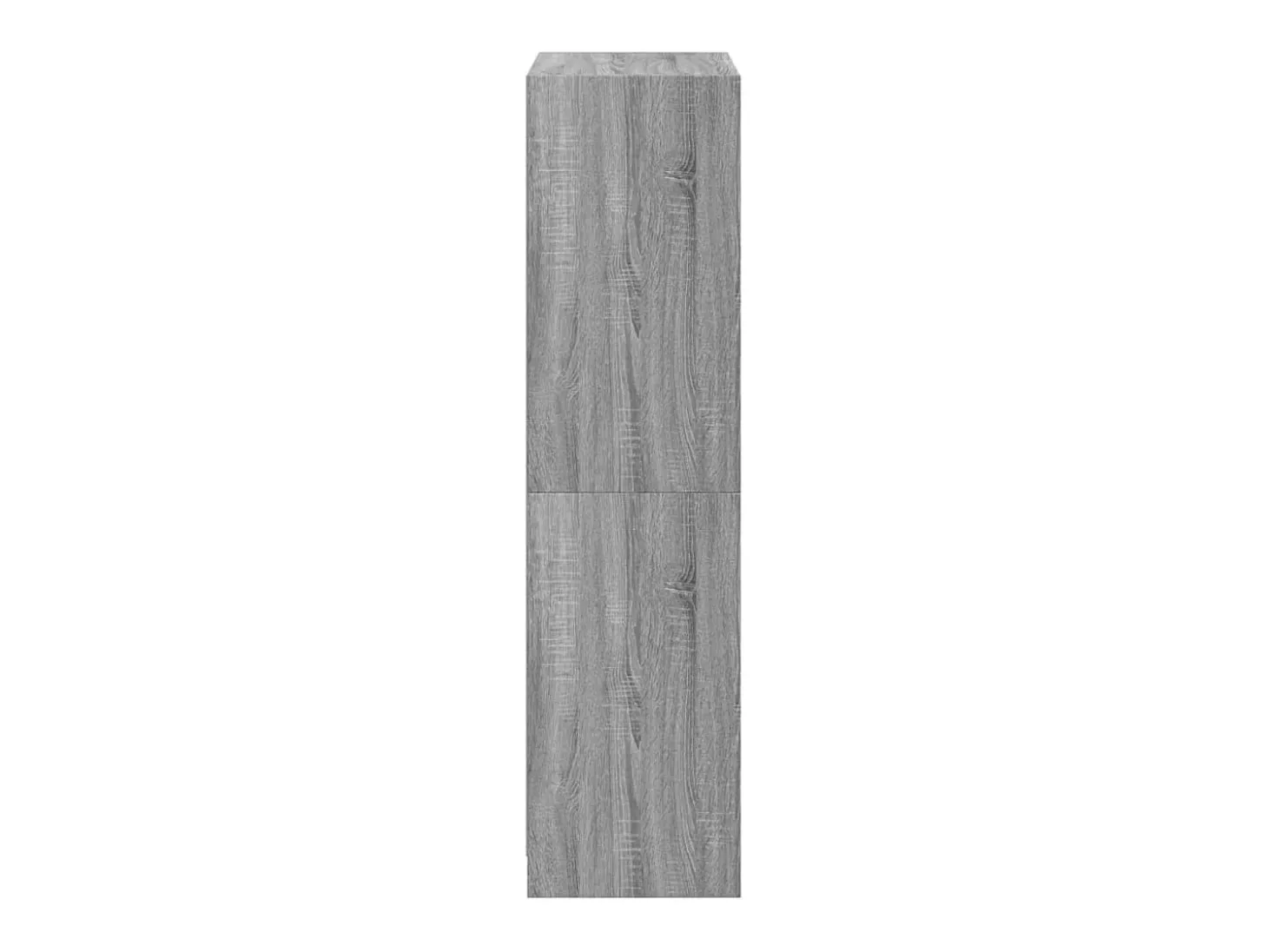 Aparador alto con puertas madera gris Sonoma 68x37x142 cm