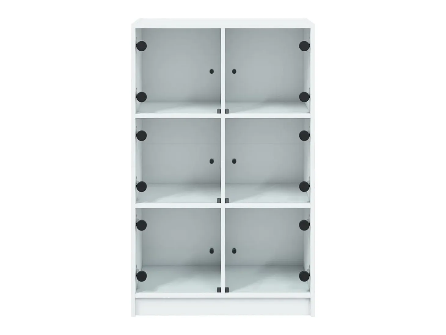 Aparador alto con puertas blanco 68x37x109 cm madera contrachapada