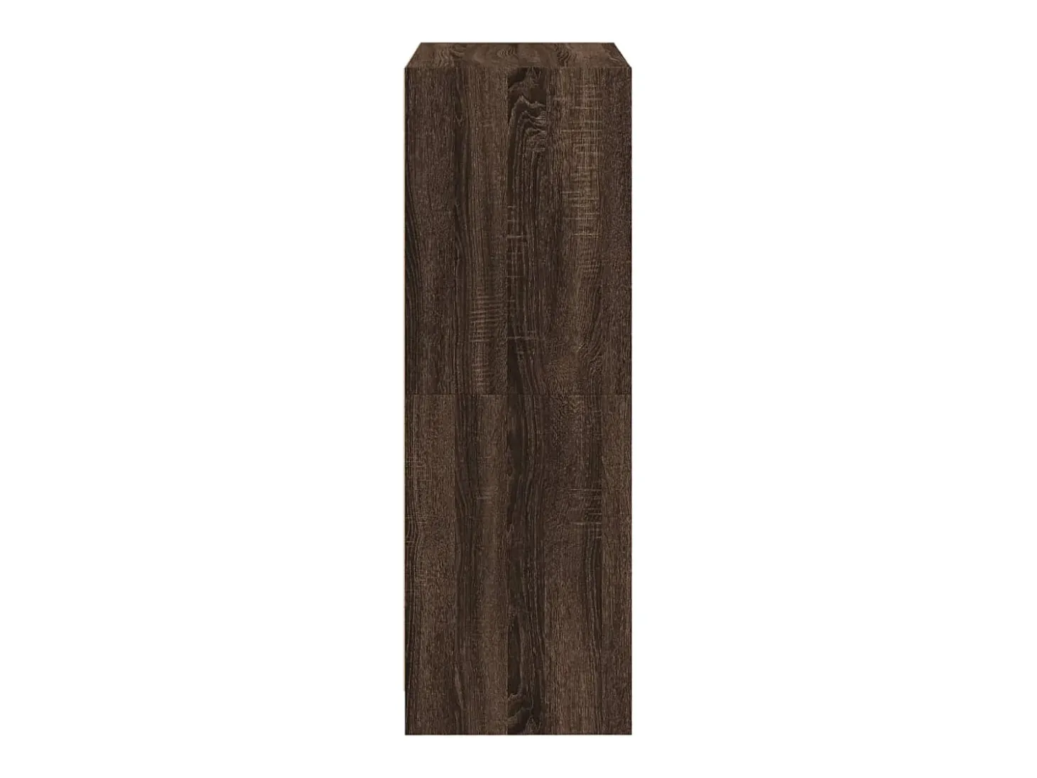 Aparador alto con puertas madera roble marrón 68x37x109 cm
