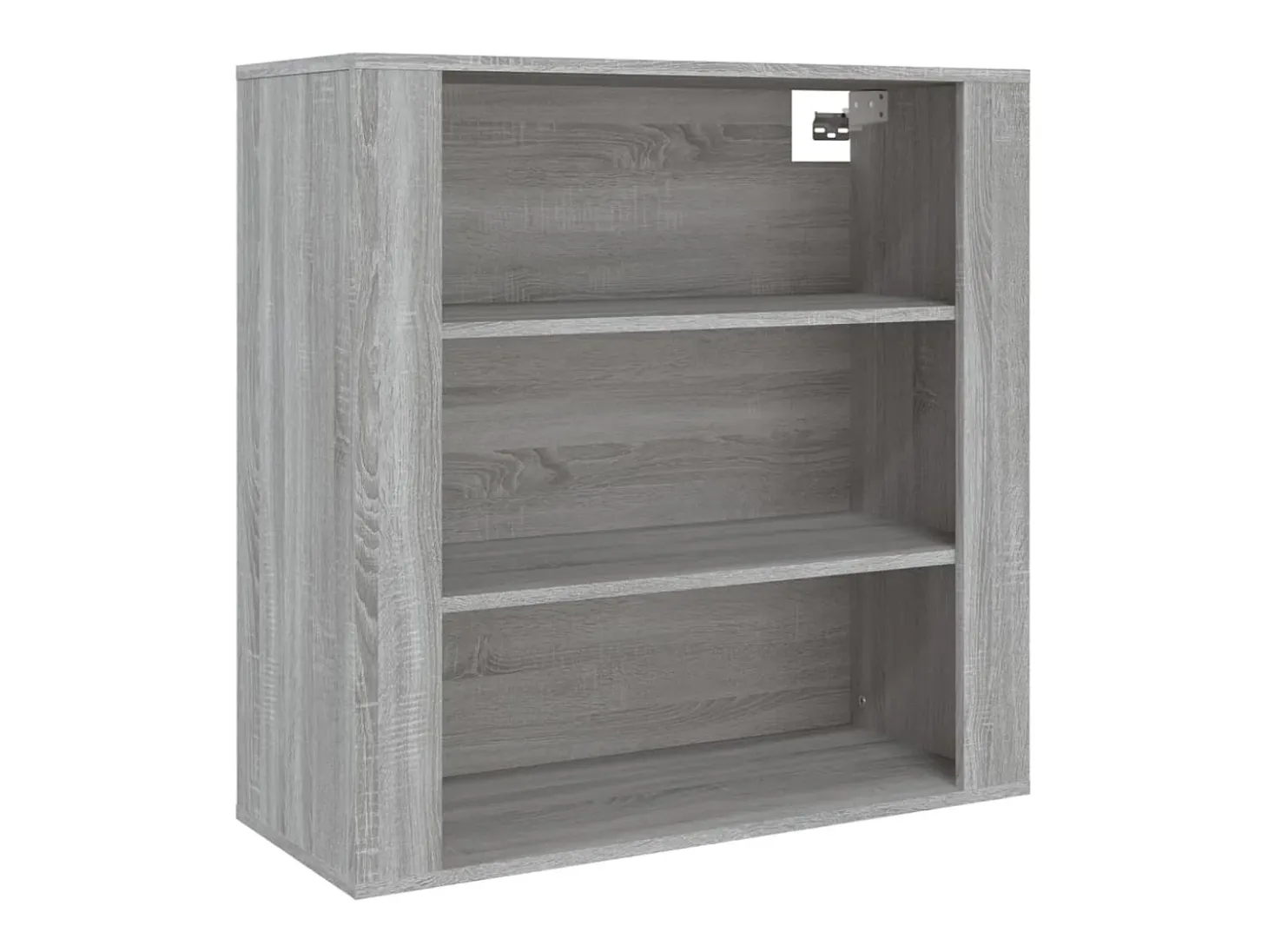 Aparador alto de madera contrachapada gris Sonoma