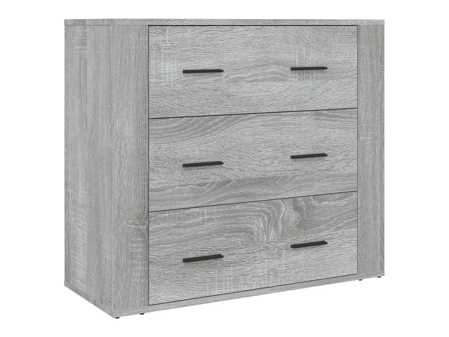 Aparador alto de madera contrachapada gris Sonoma