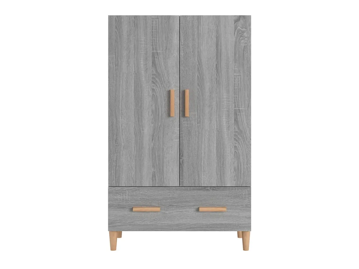 Aparador alto de madera contrachapada gris Sonoma 70x31x115 cm ES11699