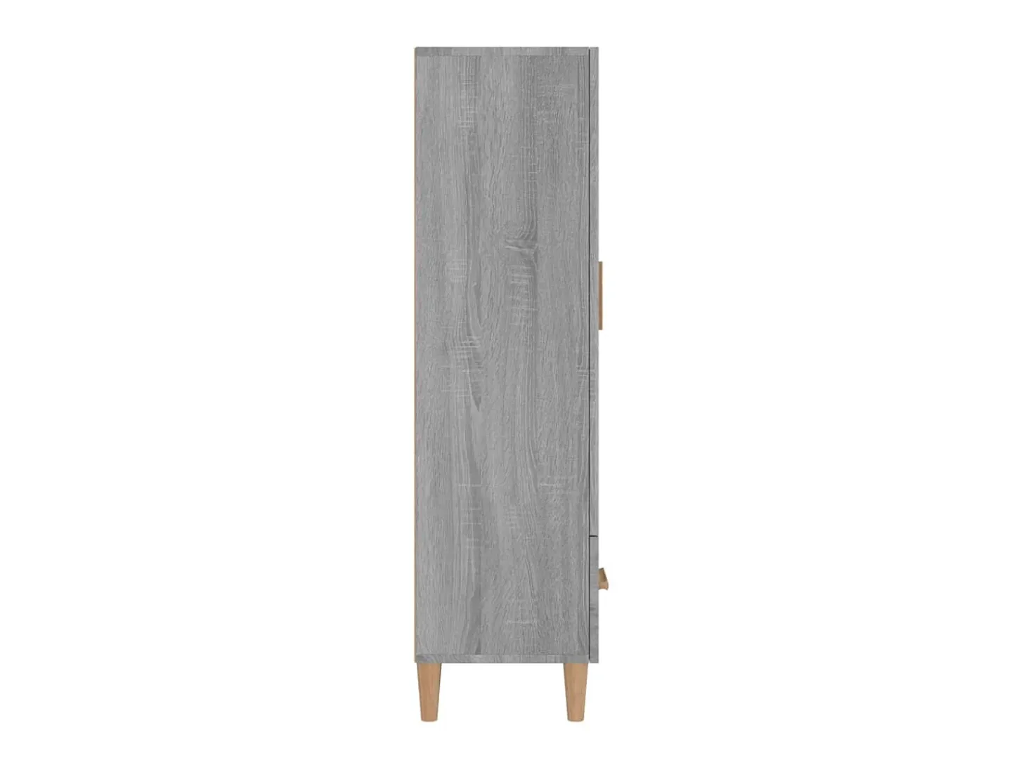Aparador alto de madera contrachapada gris Sonoma 70x31x115 cm ES11699