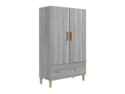 Aparador alto de madera contrachapada gris Sonoma 70x31x115 cm ES11699