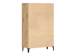 Aparador alto de madera contrachapada artesano roble
