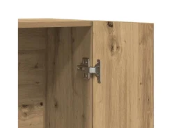 Aparador alto de madera contrachapada artesano roble