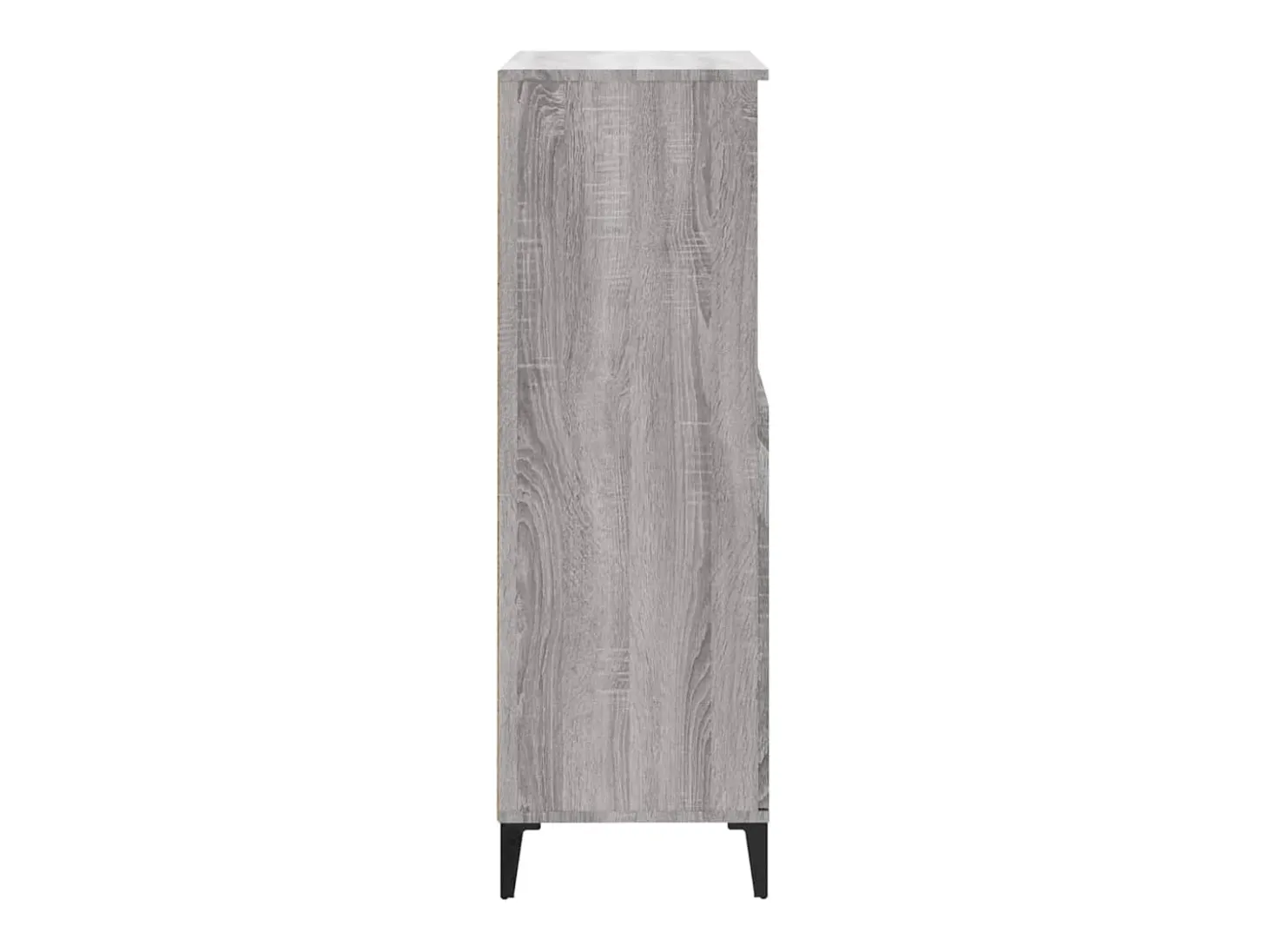 Aparador alto de madera contrachapada gris Sonoma 60x36x110 cm