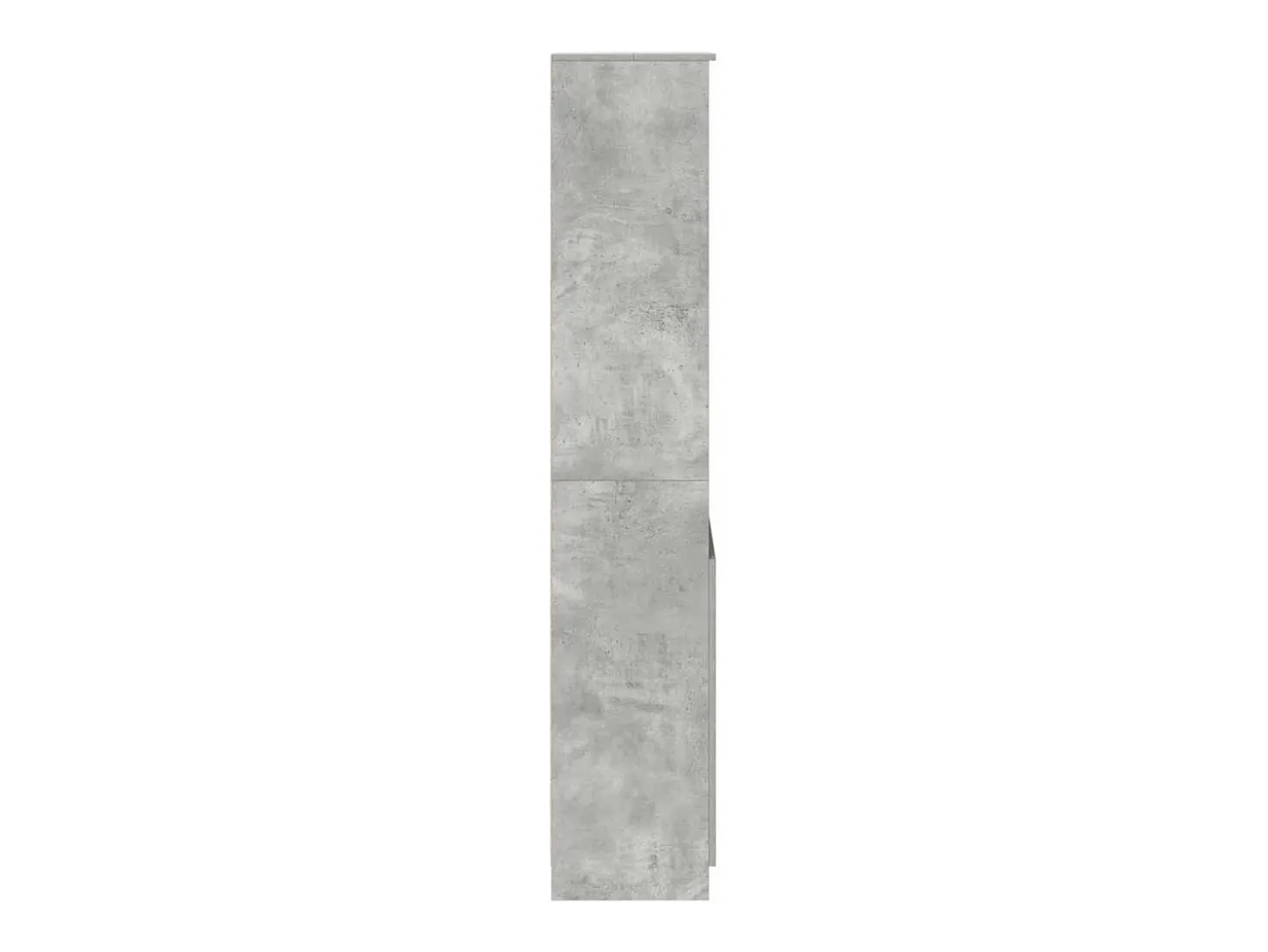 Aparador alto de madera de ingeniería gris hormigón 50x35x180cm