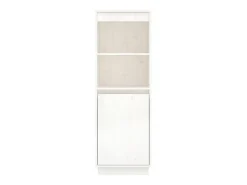 Aparador alto de madera maciza de pino banco 37x34x110 cm