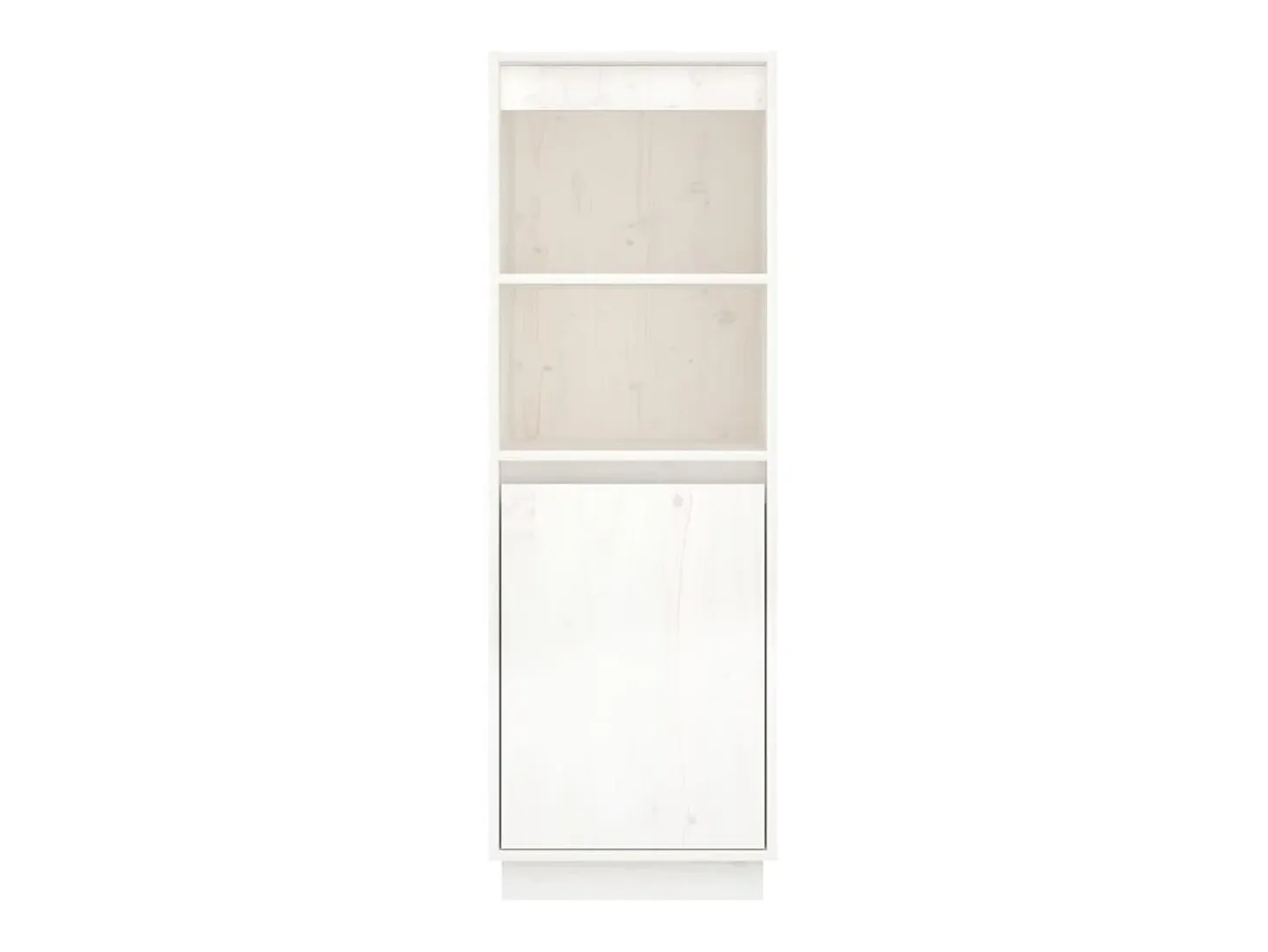 Aparador alto de madera maciza de pino banco 37x34x110 cm