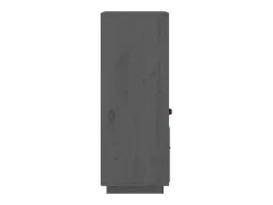 Aparador alto de madera maciza de pino gris 34x40x108,5 cm