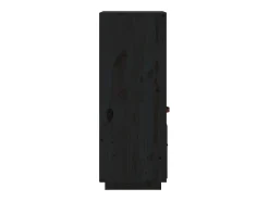 Aparador alto de madera maciza de pino negro 34x40x108,5 cm