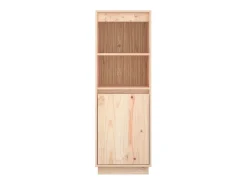 Aparador alto de madera maciza de pino 37x34x110 cm