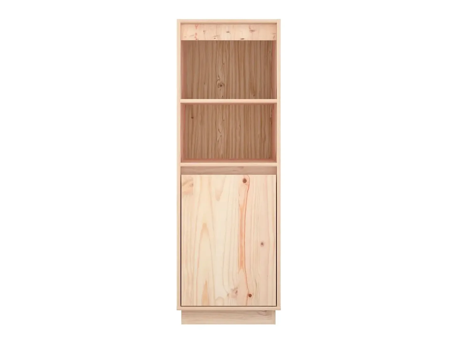 Aparador alto de madera maciza de pino 37x34x110 cm