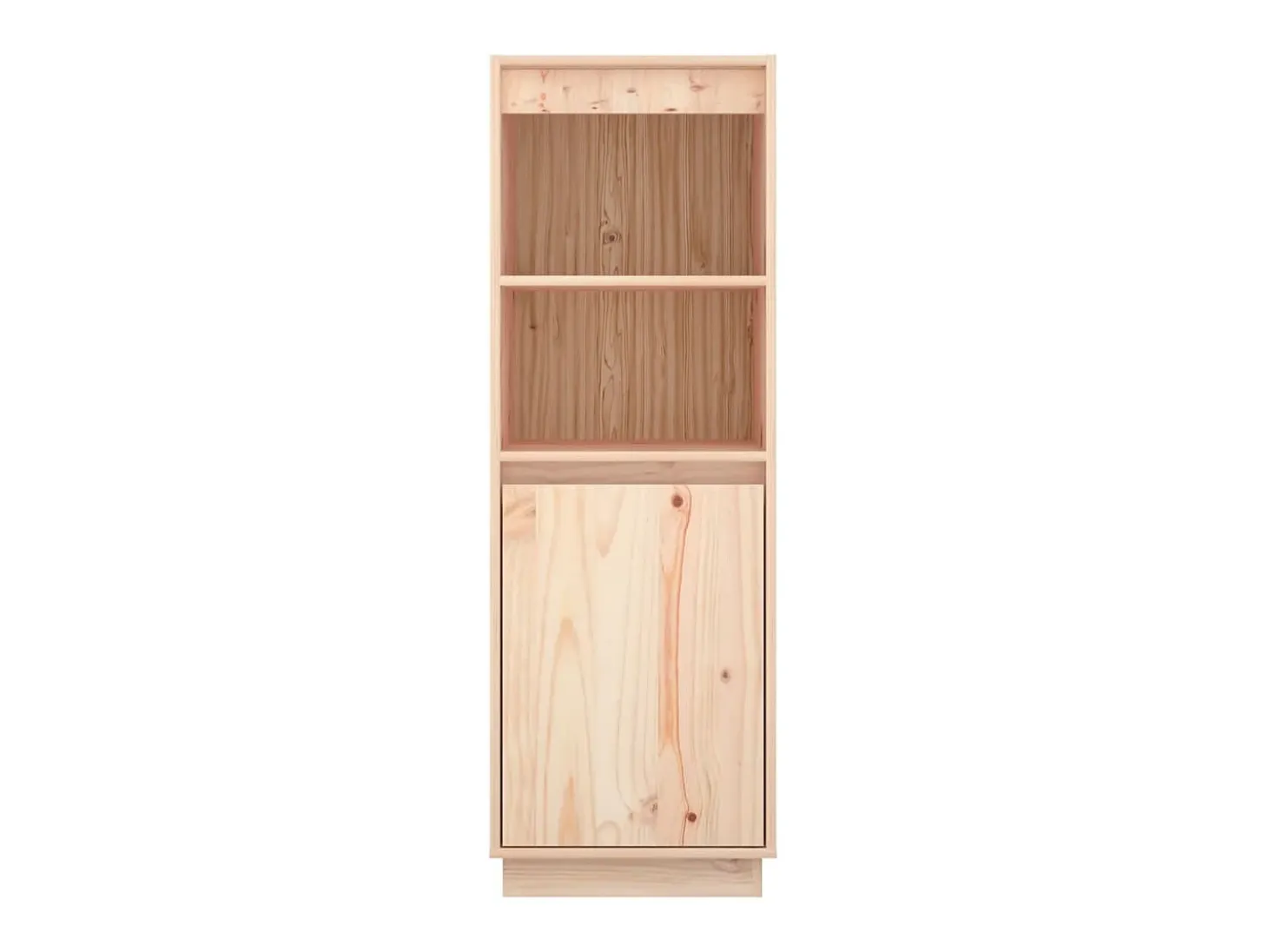 Aparador alto de madera maciza de pino 37x34x110 cm ES58464
