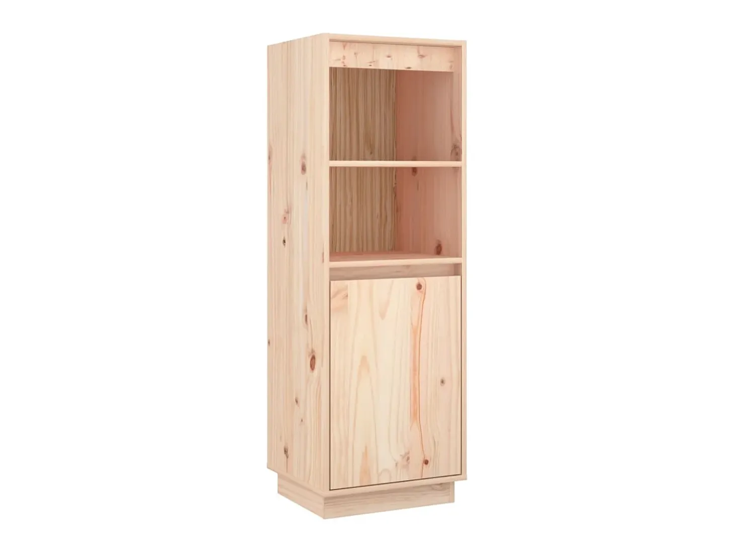 Aparador alto de madera maciza de pino 37x34x110 cm ES58464
