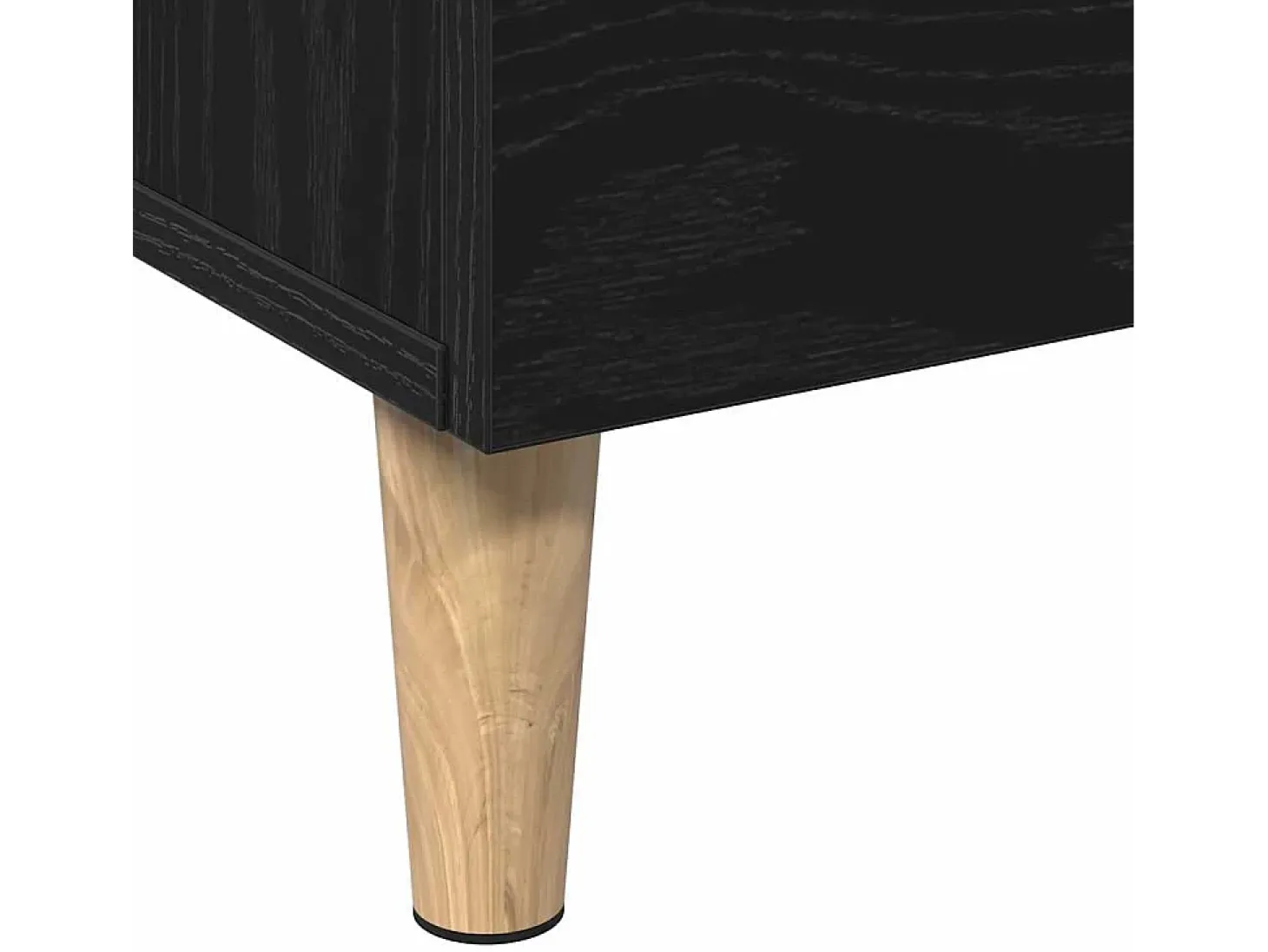 Aparador alto de roble negro, 70 x 31 x 115 cm, fabricado en madera de ingeniería