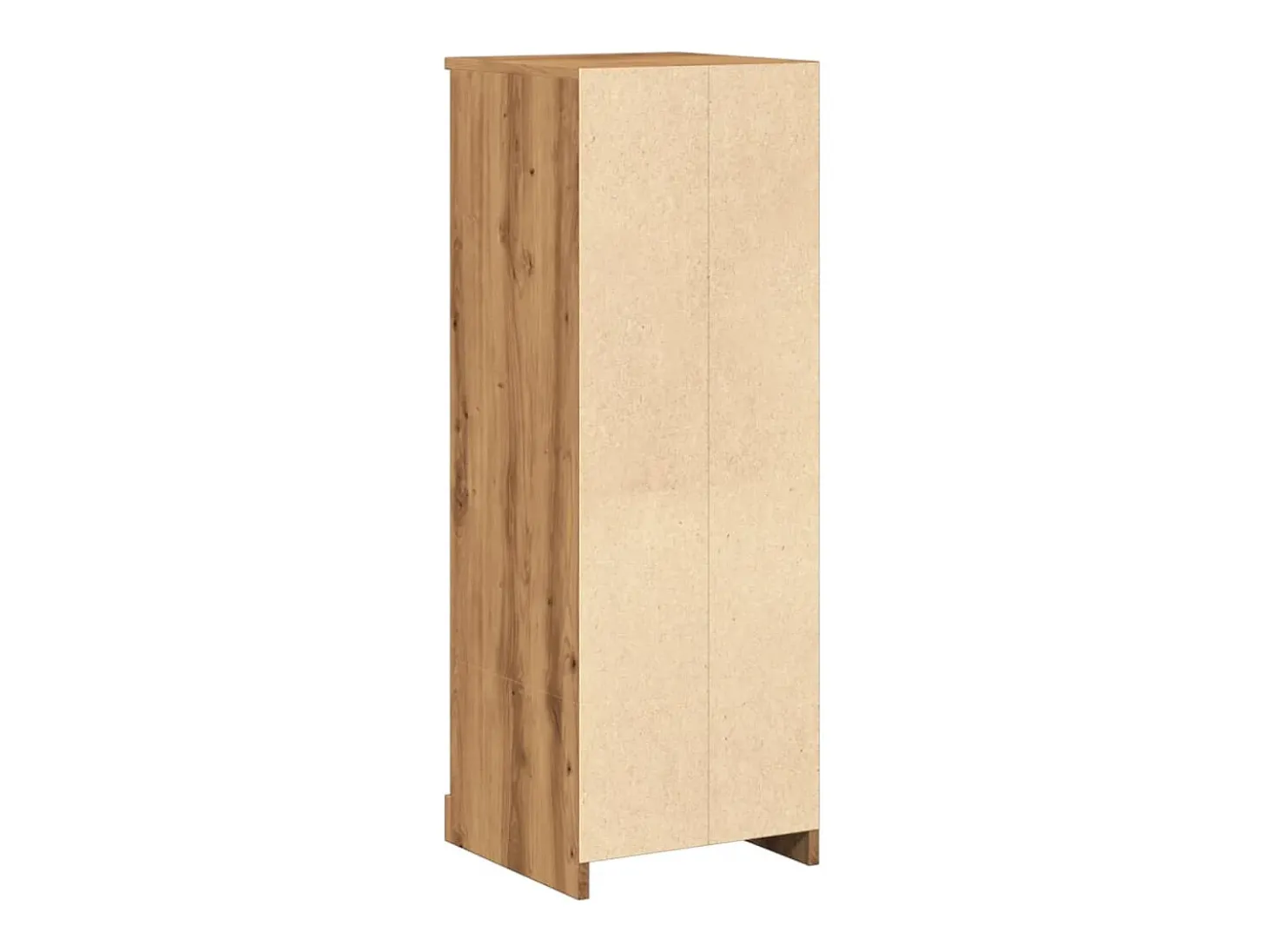 Aparador alto en madera de roble labrada artesanalmente 36x35,5x103,5 cm