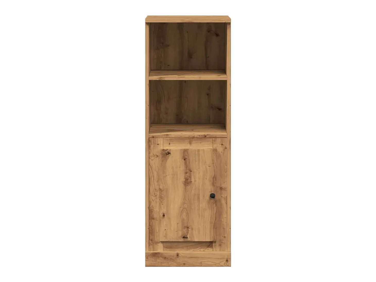 Aparador alto en madera de roble labrada artesanalmente 36x35,5x103,5 cm