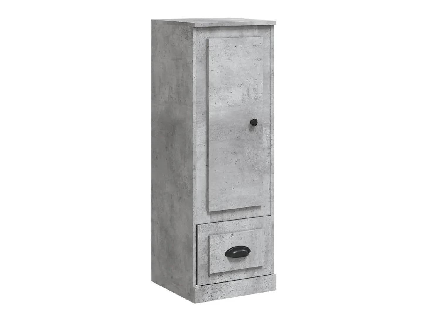 Aparador alto gris hormigón 36x35,5x103,5 cm madera de ingeniería