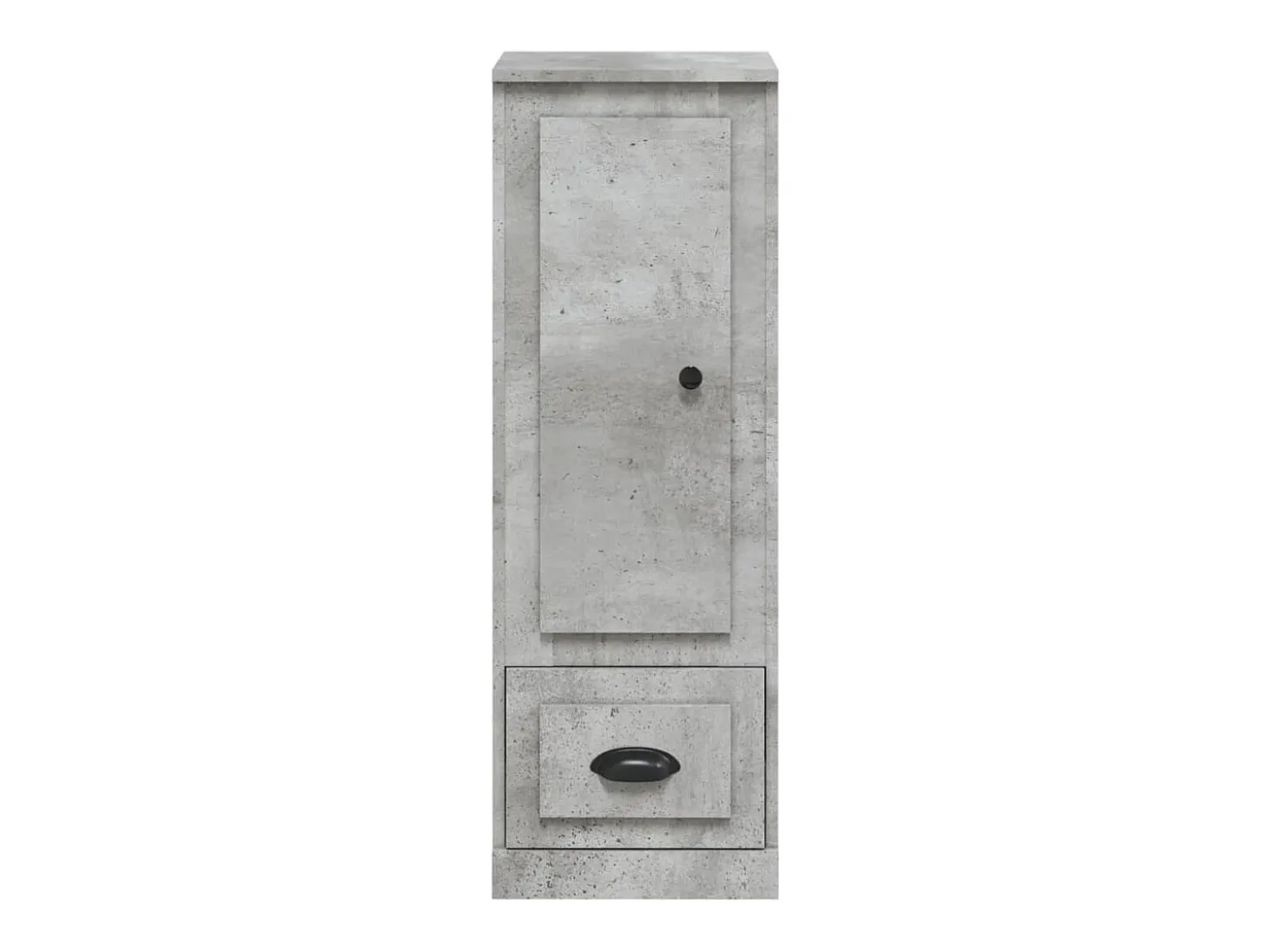 Aparador alto gris hormigón 36x35,5x103,5 cm madera de ingeniería