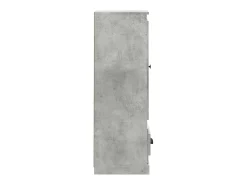 Aparador alto gris hormigón 36x35,5x103,5 cm madera de ingeniería