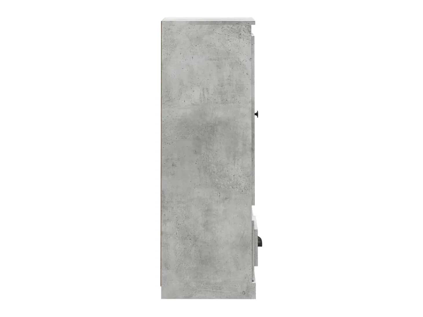 Aparador alto gris hormigón 36x35,5x103,5 cm madera de ingeniería