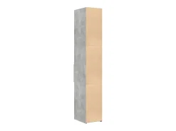 Aparador alto gris hormigón 30x42,5x185 cm madera de ingeniería