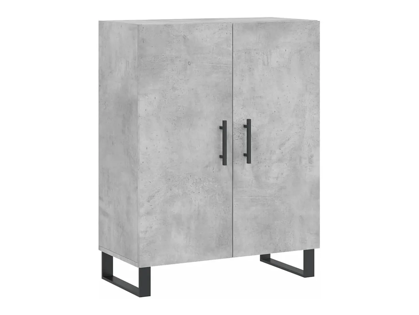 Aparador alto Gris hormigón 69,5x34x180 cm Madera de ingeniería