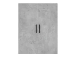Aparador alto Gris hormigón 69,5x34x180 cm Madera de ingeniería