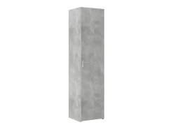 Aparador alto gris hormigón 45x42,5x185 cm madera de ingeniería