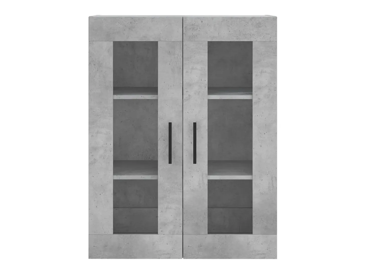 Aparador alto Gris hormigón 69,5x34x180 cm Madera de ingeniería