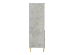Aparador alto Gris hormigón 40x36x110 cm Madera de ingeniería