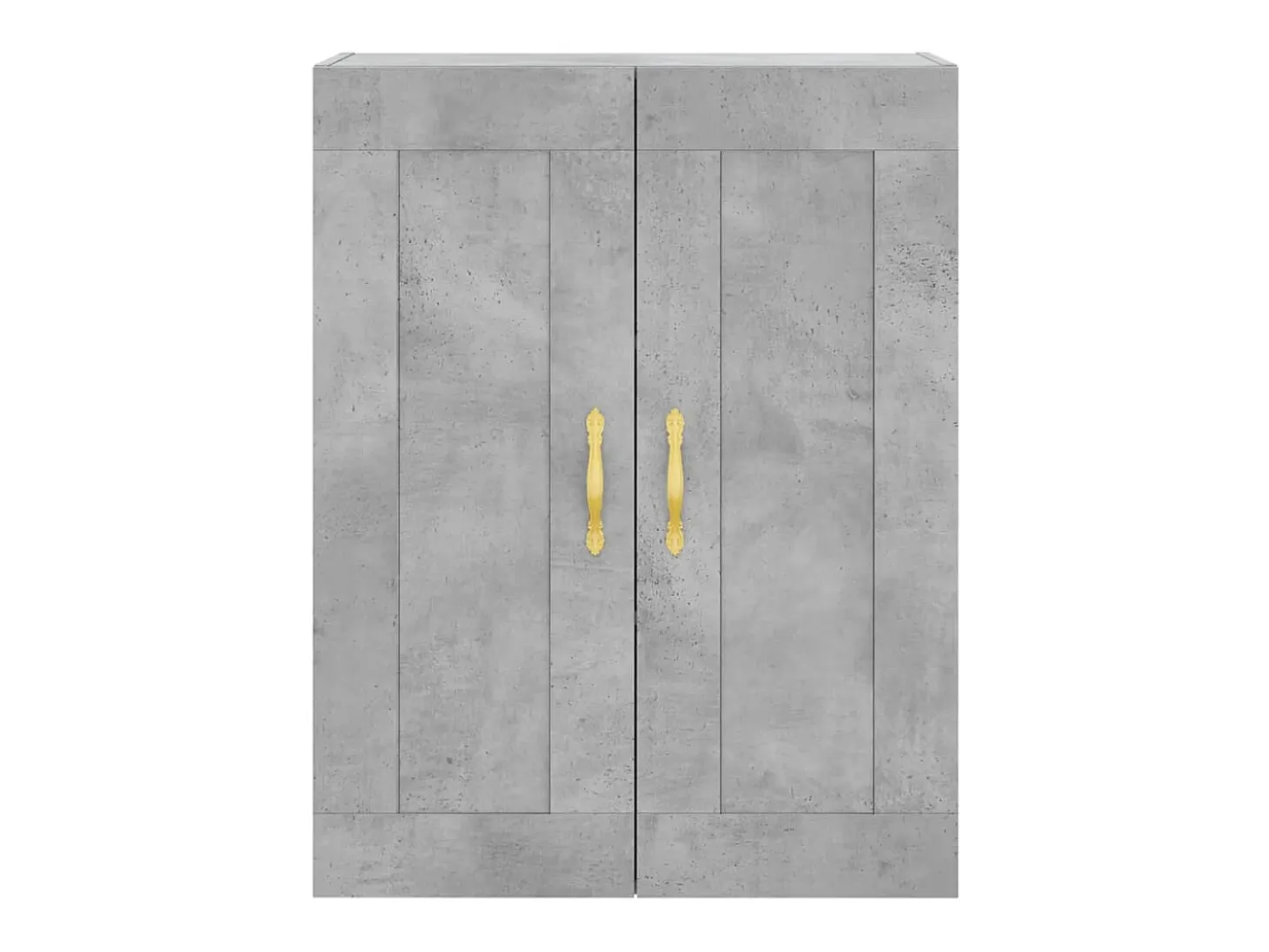 Aparador alto Gris hormigón 69,5x34x180 cm Madera de ingeniería
