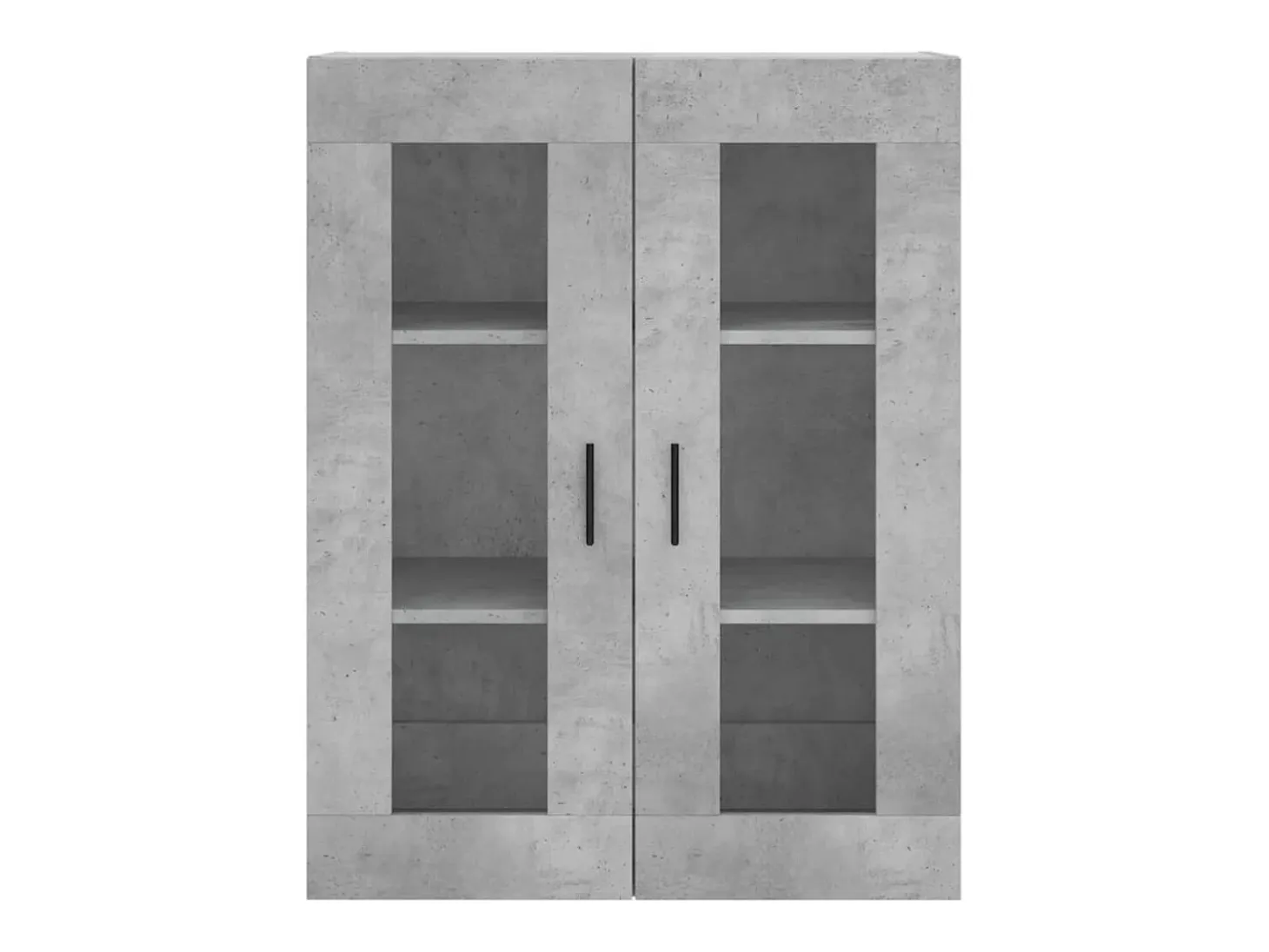 Aparador alto Gris hormigón 69,5x34x180 cm Madera de ingeniería