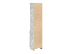 Aparador alto gris hormigón 37,5x35x180 cm madera de ingeniería