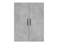 Aparador alto Gris hormigón 69,5x34x180 cm Madera de ingeniería