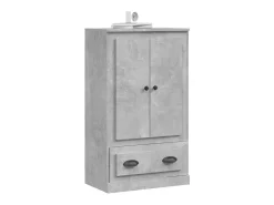 Aparador alto gris hormigón 60x35,5x103,5 cm madera de ingeniería