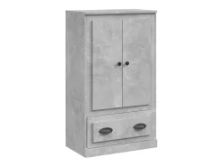 Aparador alto gris hormigón 60x35,5x103,5 cm madera de ingeniería