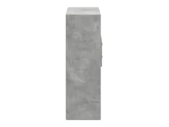 Aparador alto gris hormigón 80x42,5x124 cm madera de ingeniería