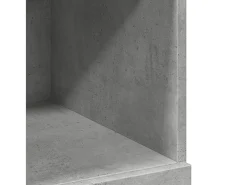 Aparador alto gris hormigón 80x42,5x124 cm madera de ingeniería
