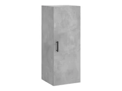 Aparador alto Gris hormigón 34,5x34x180 cm Madera de ingeniería